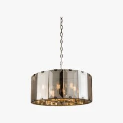 Amy Faceted Glass Large Pendant