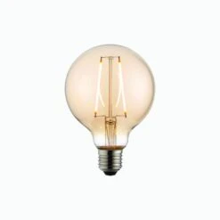 Ora LED Globe Shaped Bulb With Amber Glass