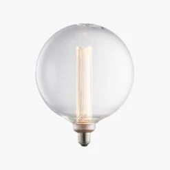 Garnet LED Globe Shaped Bulb With Clear Glass