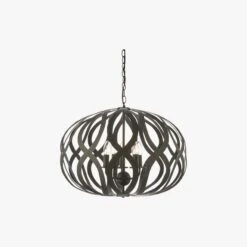 Keelan 5 Light Pendant In Antique Bronze