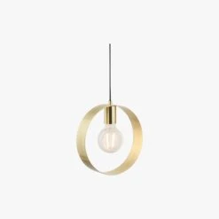 Magus Single Pendant In Brushed Brass