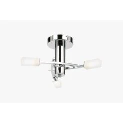 Addie Chrome Ceiling Light, Small