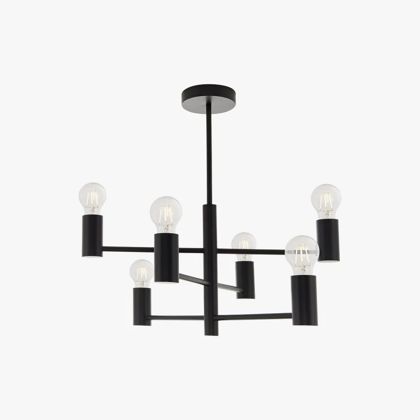 Deo Chandelier In Matte Black 1 Deo Chandelier In Matte Black