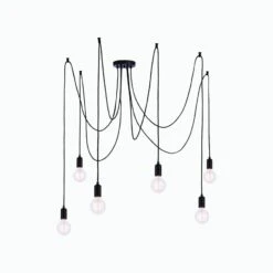 Deo 6 Light Mulit-Pendant In Matte Black