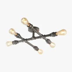 Azir Aged Pewter Ceiling Light