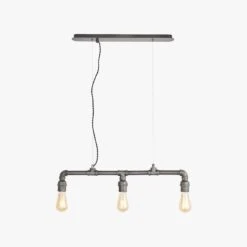 Azir Aged Pewter 3 Light Pendant