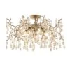 Ena Fixed Semi-Flush Ceiling Pendant In Gold