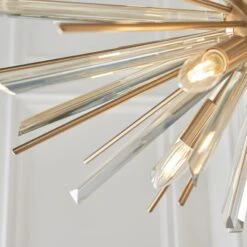Urchin Large Starburst Pendant In Antique Brass -Perch & Parrow Home Sales Store en2100115 l2