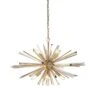 Urchin Large Starburst Pendant In Antique Brass