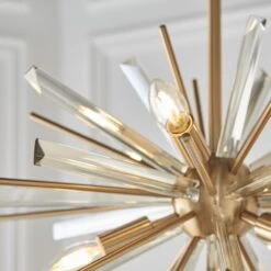 Urchin Small Starburst Pendant In Antique Brass -Perch & Parrow Home Sales Store en2100116 l2