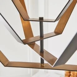 Asher Rotating Octagonal Pendant In Bronze -Perch & Parrow Home Sales Store en2100119 l3