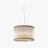Charlotte Ribbed Glass Heritage Pendant In Gold