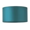 Emily Cylinder Satin Shade In Teal Blue