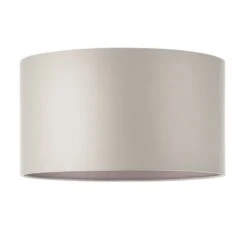 Emily Cylinder Satin Shade In Mink