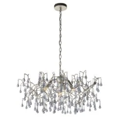 Ena Hanging Chandelier In Silver