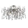 Ena Fixed Semi-Flush Ceiling Pendant In Silver