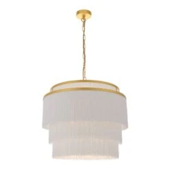 Sherry Large Tiered Pendant In Gold