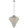 Beyla Tiered Pendant In Bright Nickel