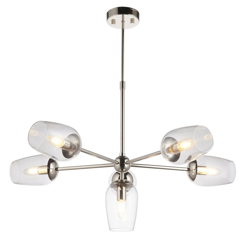 Marilyn Glass Pendant In Bright Nickel 1 Marilyn Glass Pendant In Bright Nickel