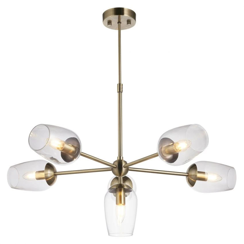 Marilyn Glass Pendant In Antique Brass 1 Marilyn Glass Pendant In Antique Brass