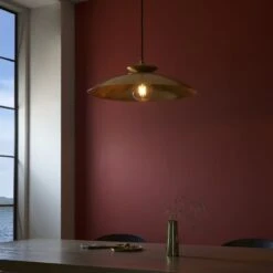 Arya Brass Hammered Pendant 6 Arya Brass Hammered Pendant -Perch & Parrow Home Sales Store en24020022 l2