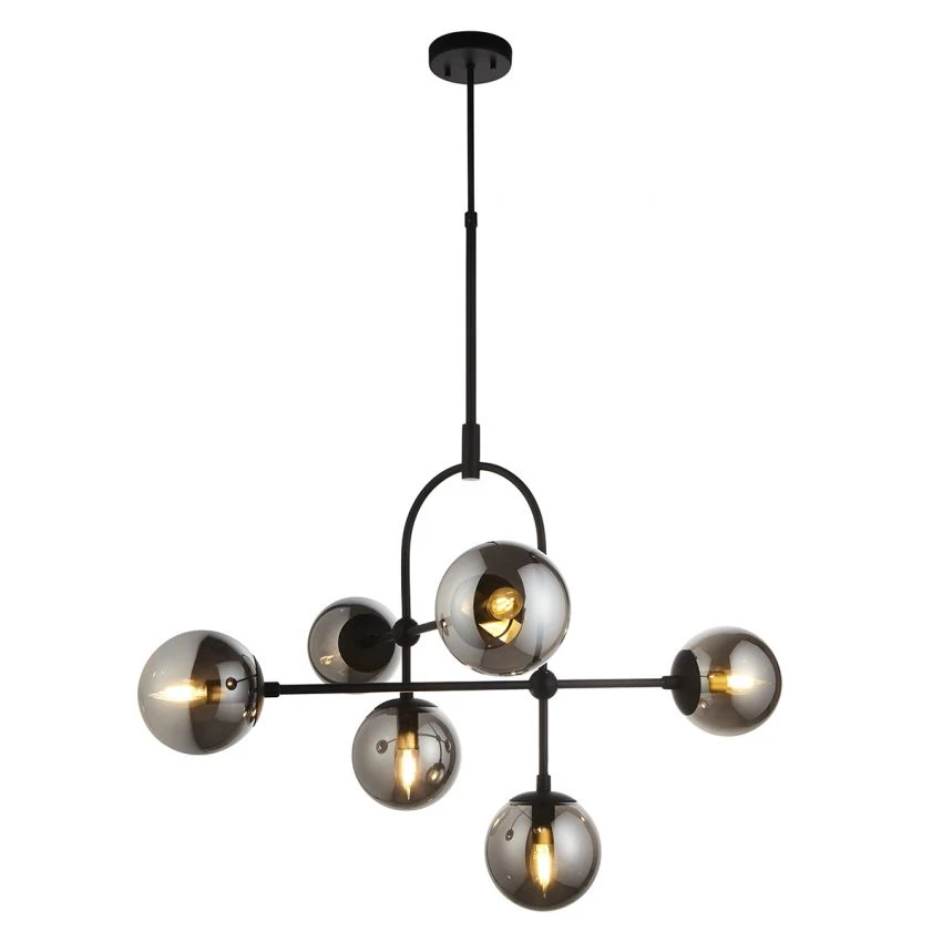 Luna Large Semi Flush Light In Matt Black 1 Luna Large Semi Flush Light In Matt Black
