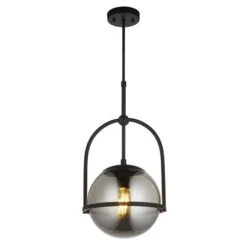 Luna Pendant In Matt Black