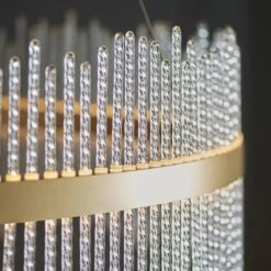 Anna Grand LED Halo Pendant In Gold -Perch & Parrow Home Sales Store en24020052 l2