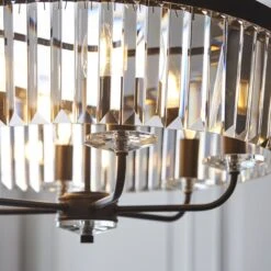 Aurora Princess Glass Pendant In Matt Black -Perch & Parrow Home Sales Store en24020076 l2