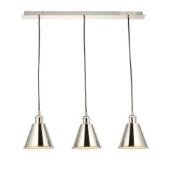 Cono Linear Pendant In Bright Nickel