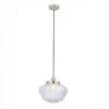 Cambrose Clear Glass Pendant In Nickel