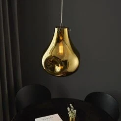 Elvera Large Pendant In Metallic Gold 6 Elvera Large Pendant In Metallic Gold -Perch & Parrow Home Sales Store en24020124 l2