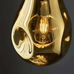 Elvera Medium Pendant In Metallic Gold -Perch & Parrow Home Sales Store en24020125 l2
