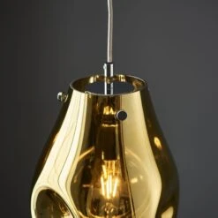 Elvera Medium Pendant In Metallic Gold -Perch & Parrow Home Sales Store en24020125 l3