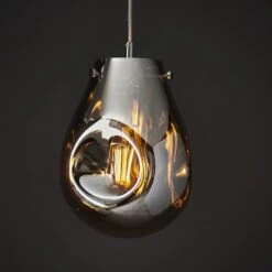 Elvera Medium Pendant In Metallic Chrome -Perch & Parrow Home Sales Store en24020127 l2