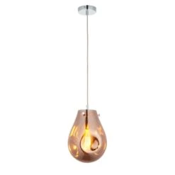 Elvera Medium Pendant In Metallic Copper
