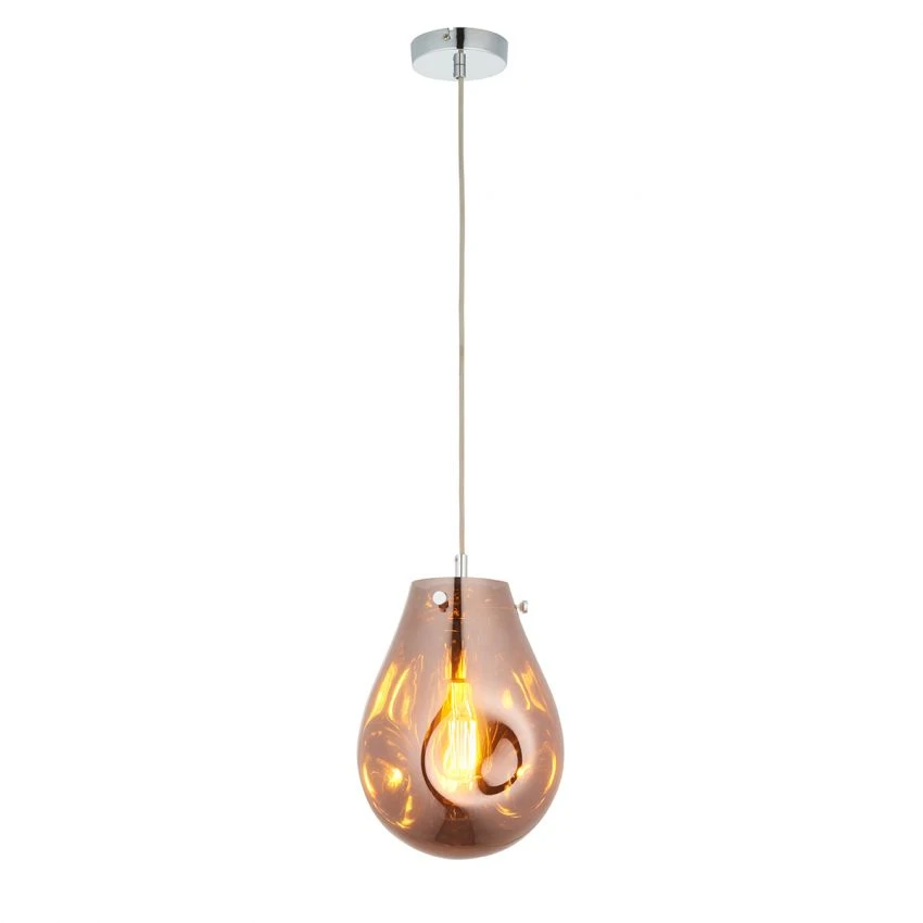 Elvera Medium Pendant In Metallic Copper 1 Elvera Medium Pendant In Metallic Copper