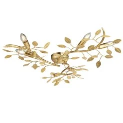 Liko Large Gold Leaf Flush Light