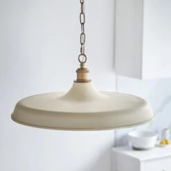 Sabrina Mid Century Pendant In Matt Warm White -Perch & Parrow Home Sales Store en24020136 l2