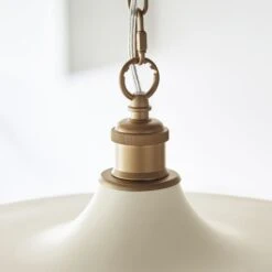 Sabrina Mid Century Pendant In Matt Warm White -Perch & Parrow Home Sales Store en24020136 l3