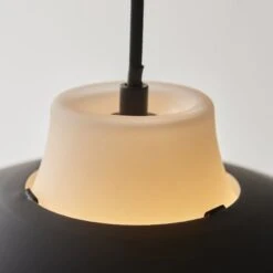 Yeira Contemporary Monochrome Pendant In Matt Black -Perch & Parrow Home Sales Store en24020140 l3