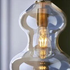 Cleo Shaped Pendant In Satin Brass -Perch & Parrow Home Sales Store en24020141 l2