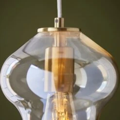 Cleo Shaped Pendant In Satin Brass -Perch & Parrow Home Sales Store en24020141 l3