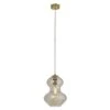 Cleo Shaped Pendant In Satin Brass
