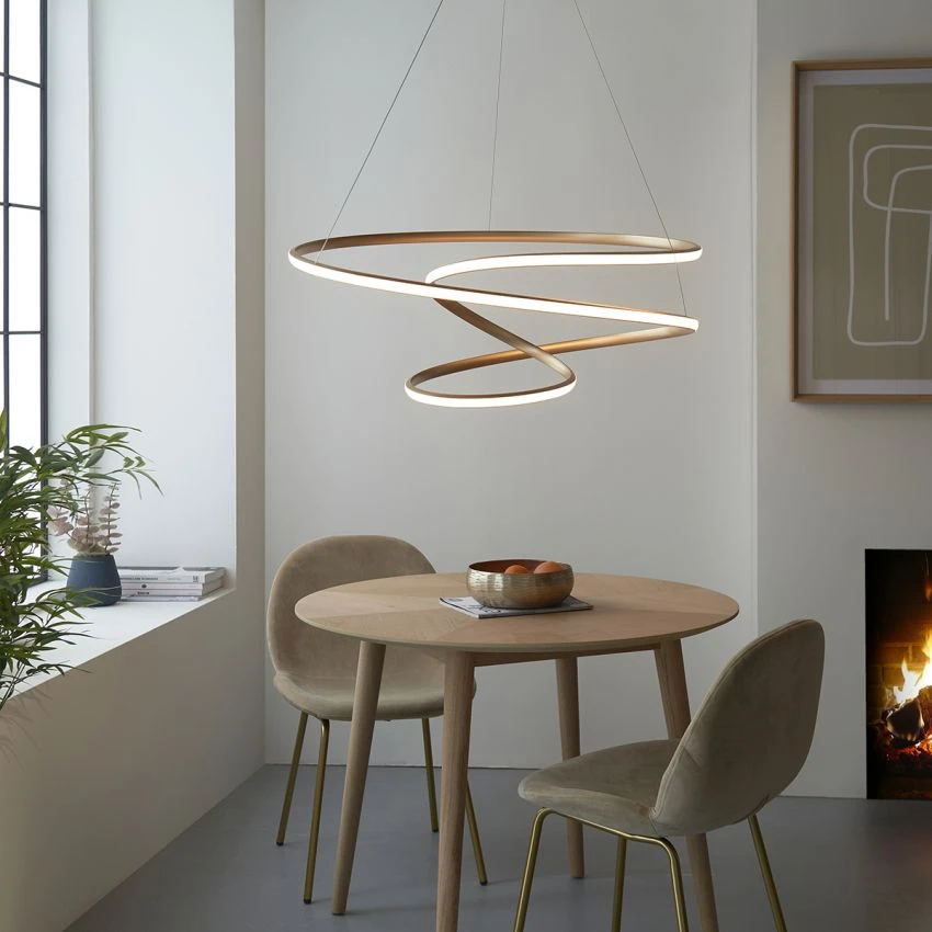 Delilah Spiral Pendant In Gold 2 Delilah Spiral Pendant In Gold - Image 2