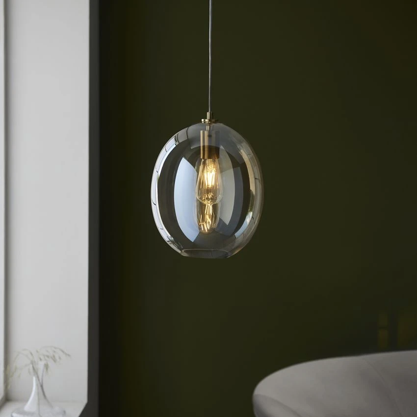 Cleo Oval Pendant In Satin Brass 2 Cleo Oval Pendant In Satin Brass - Image 2