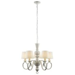 Arthur Multi Arm Pendant In Distressed White