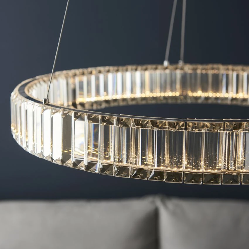 Lydia Ring Pendant With Clear Crystal Glass 3 Lydia Ring Pendant With Clear Crystal Glass - Image 3