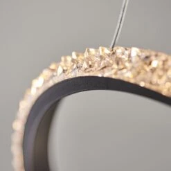 Bianca Swirl Pendant In Textured Black -Perch & Parrow Home Sales Store en24020153 l3