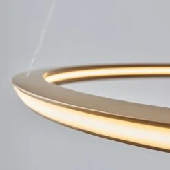 Evangeline Ring Pendant In Satin Gold -Perch & Parrow Home Sales Store en24020155 l2